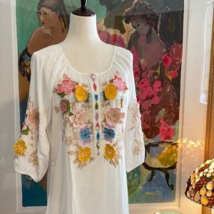 Ladies Embroidered Dimensional Dress